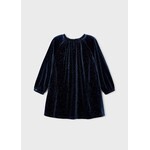 Mayoral MAYORAL - Shiny velvet dress 'Navy Blue'