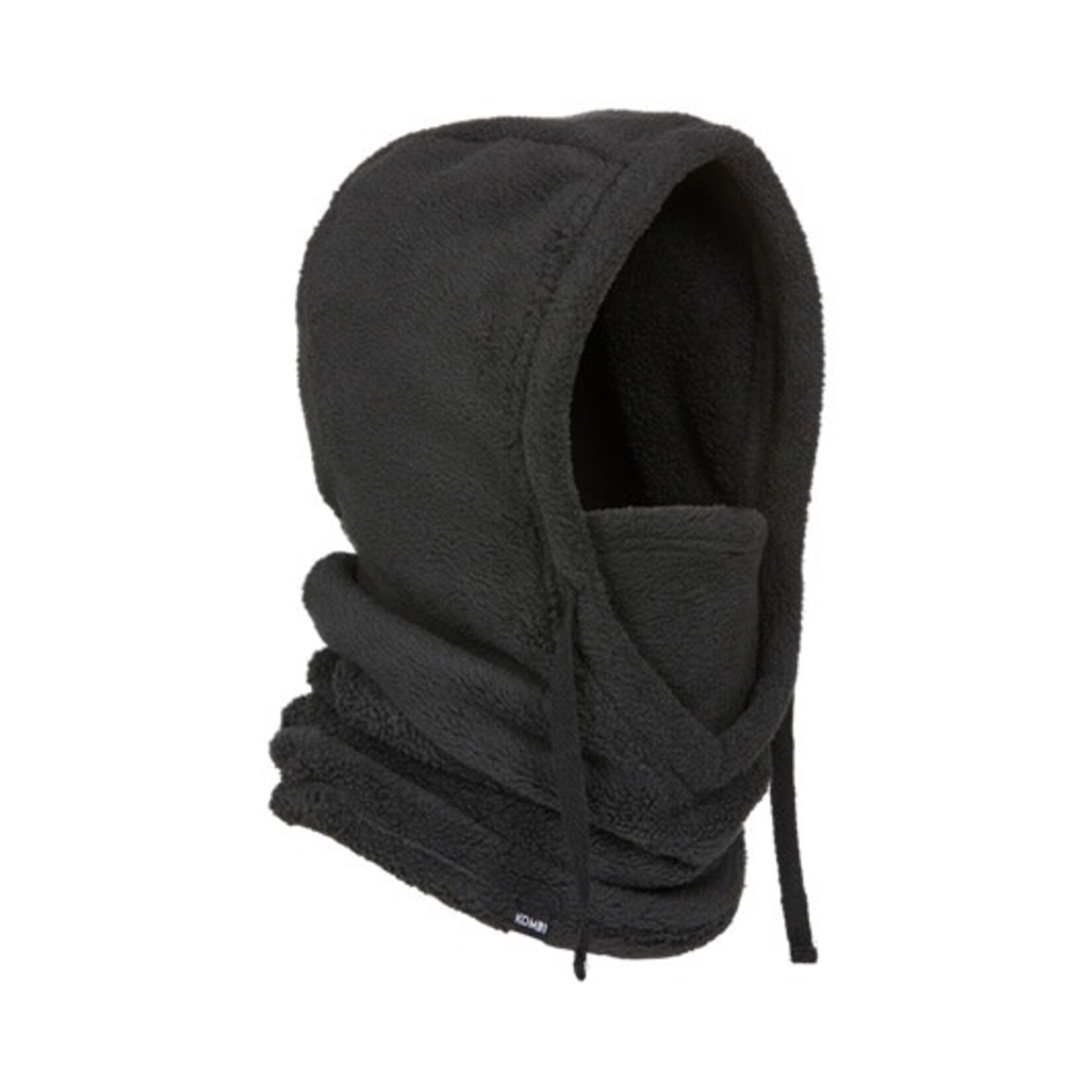 Kombi KOMBI - Fleece Balaclava with Integrated Neck Warmer 'Sasquatch Junior' - Black