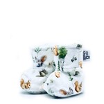 Bébé Ô Chaud BÉBÉ-O-CHAUD - Printed Velcro Slippers - Squirrel