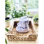 Bébé Ô Chaud BÉBÉ-O-CHAUD - Pantoufles à velcro sans relief - Lavande