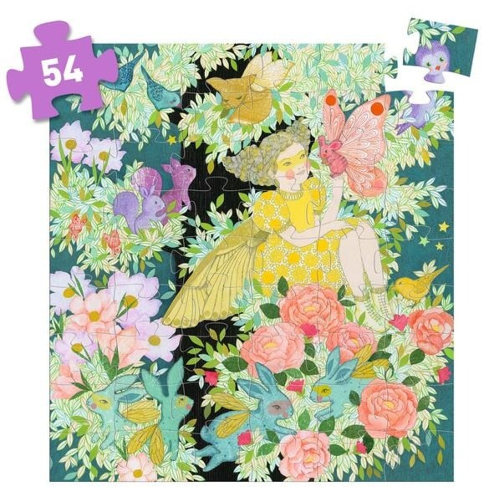 Djeco DJECO - Puzzle silhouette / L'arbre de Flora - 54 pcs