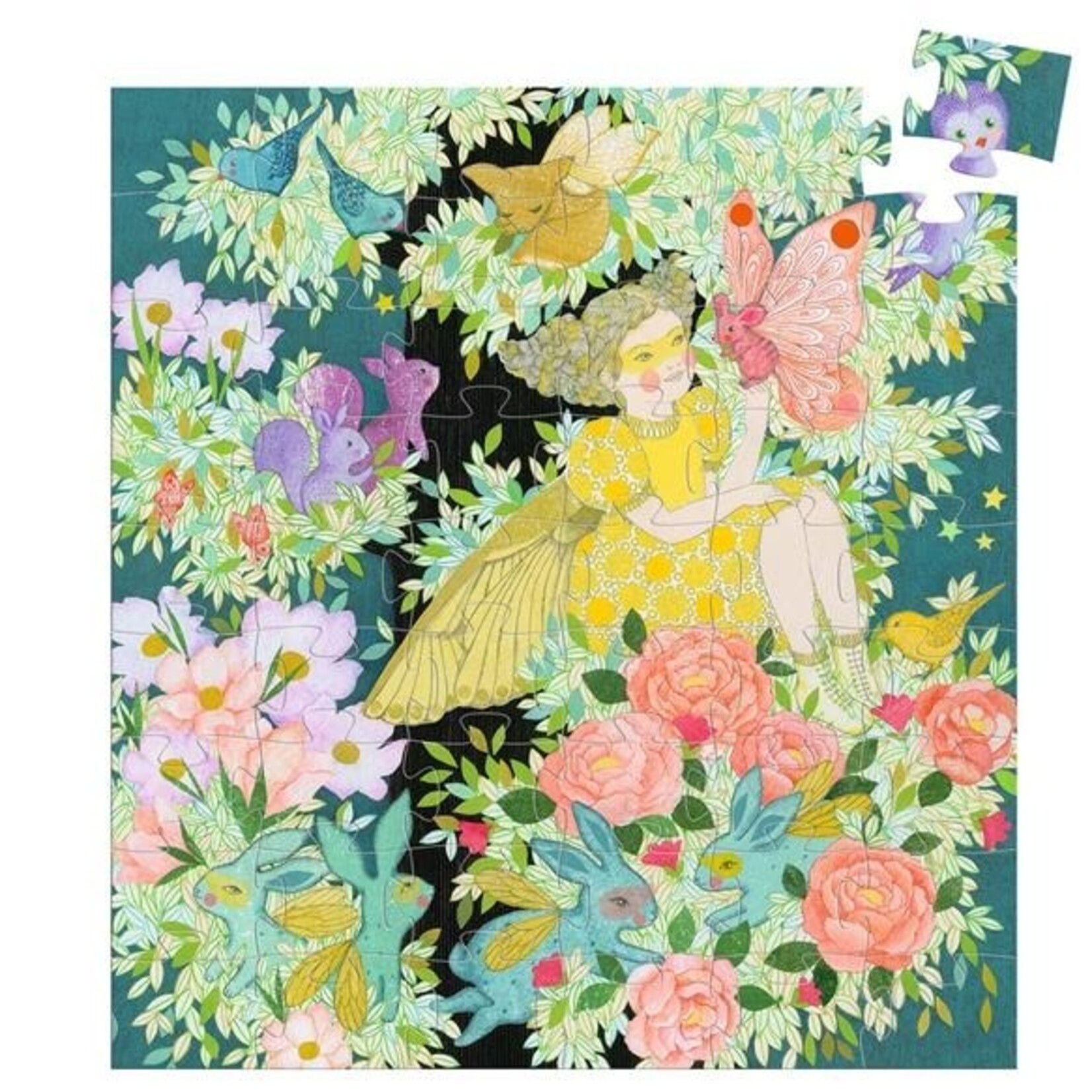 Djeco  DJECO - Silhouette puzzle / Flora's tree - 54 pcs
