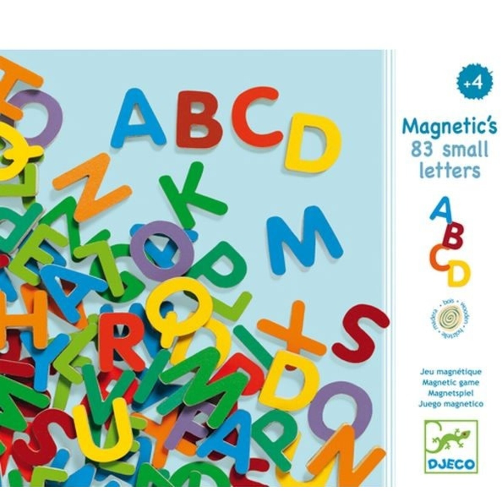 Djeco DJECO - Jeu magnétique  'Magnetic's' / 83 petites lettres