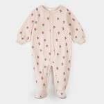 Petit Lem PETIT LEM - Pyjama de bébé en velours rose clair imprimé baie d’hiver Petit Lem PETIT LEM - Pyjama de bébé en velours rose clair imprimé baie d’hiver