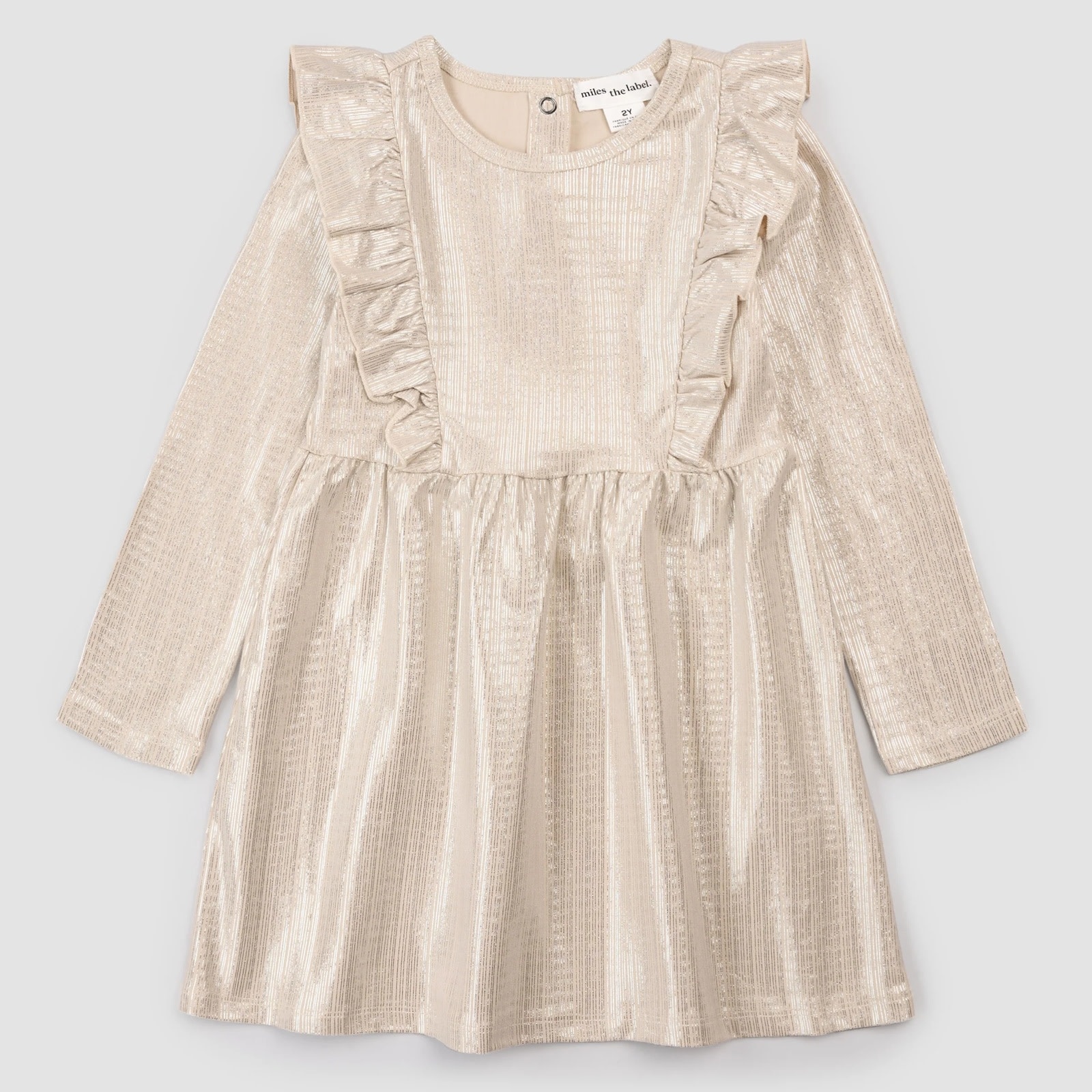 MILES THE LABEL - Gold Shimmer Dress - La Culotte  l'Envers