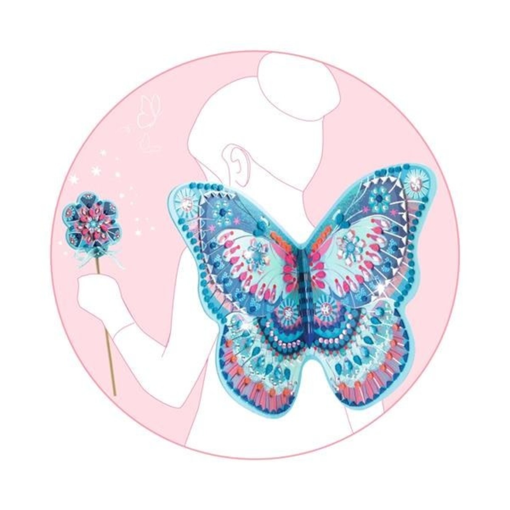 Djeco DJECO - DIY Customizable Fairy Wings and Wand 'Like a fairy'