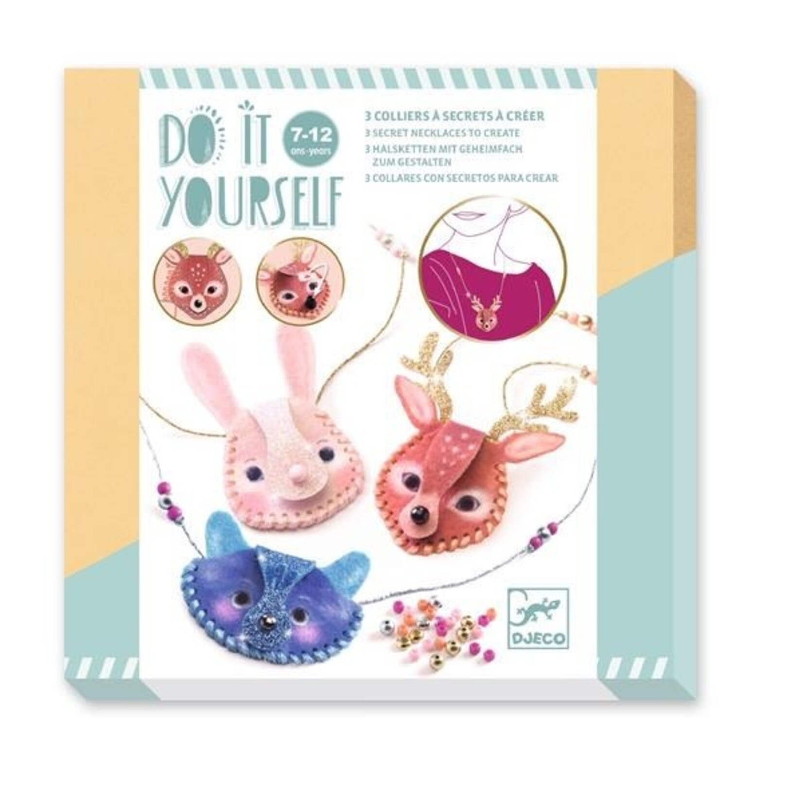 Djeco DJECO - DIY / Collier à secret Étincelants