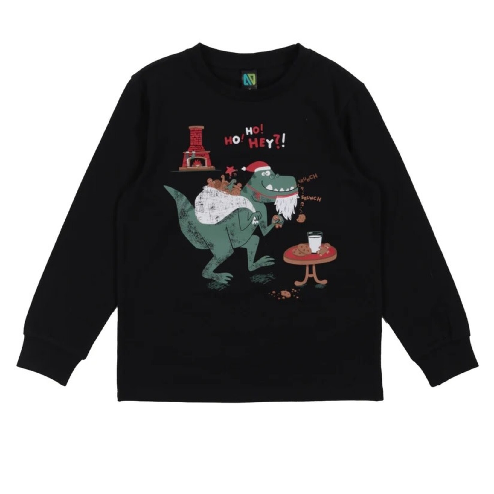 Nanö NANÖ - Black Pyjamas with Festive Dinosaur Print