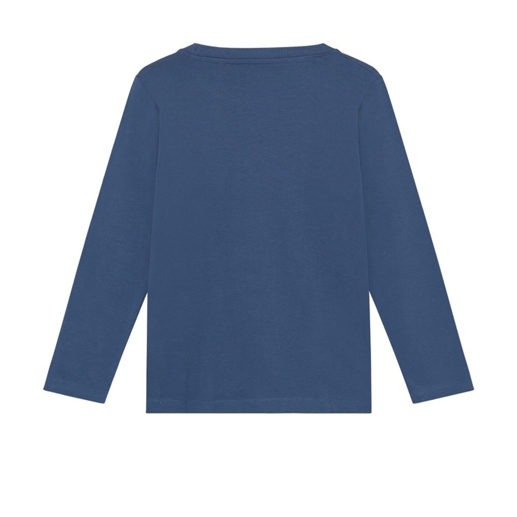 Minymo MINYMO - T-shirt à manches longues bleu marine avec lézard en sequins bleus et dorés