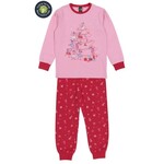 Nanö NANÖ - Pale pink pyjamas with a festive ballerina print