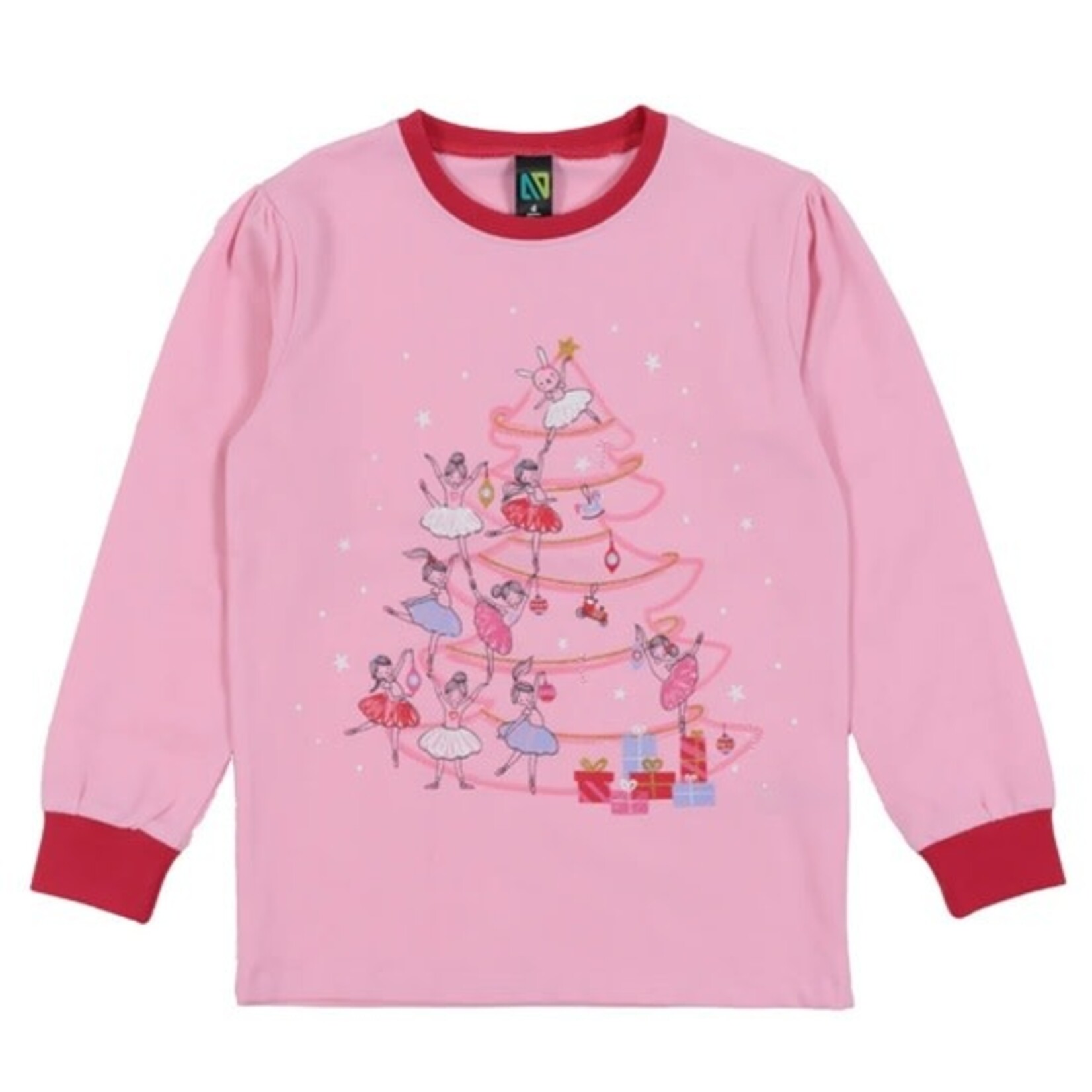 Nanö NANÖ - Pyjama rose pâle avec imprimé de ballerines festives