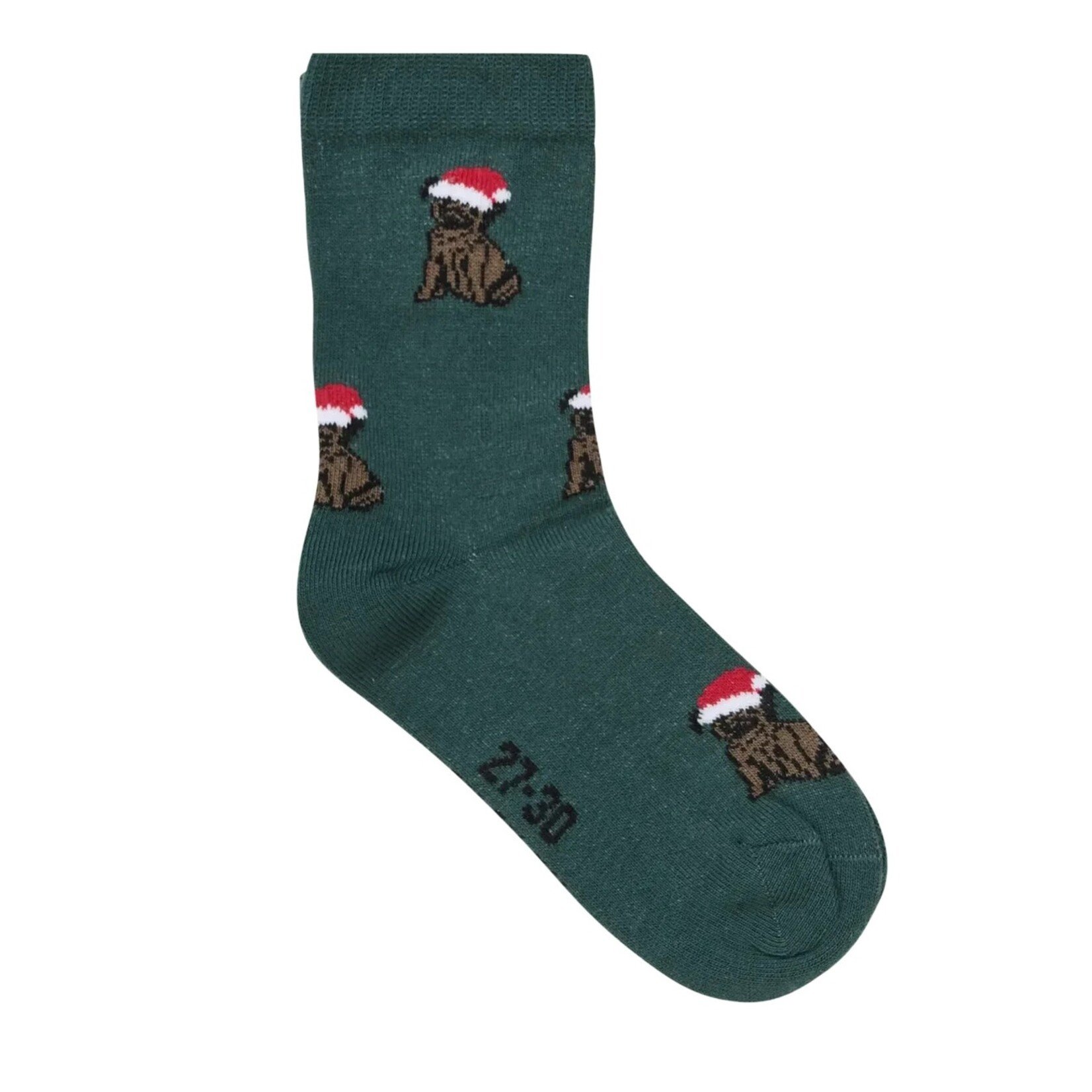 Minymo MINYMO - Pack of 3 pairs of Christmas socks 'Red Santa/Green Festive Dogs/Blue Snowman'