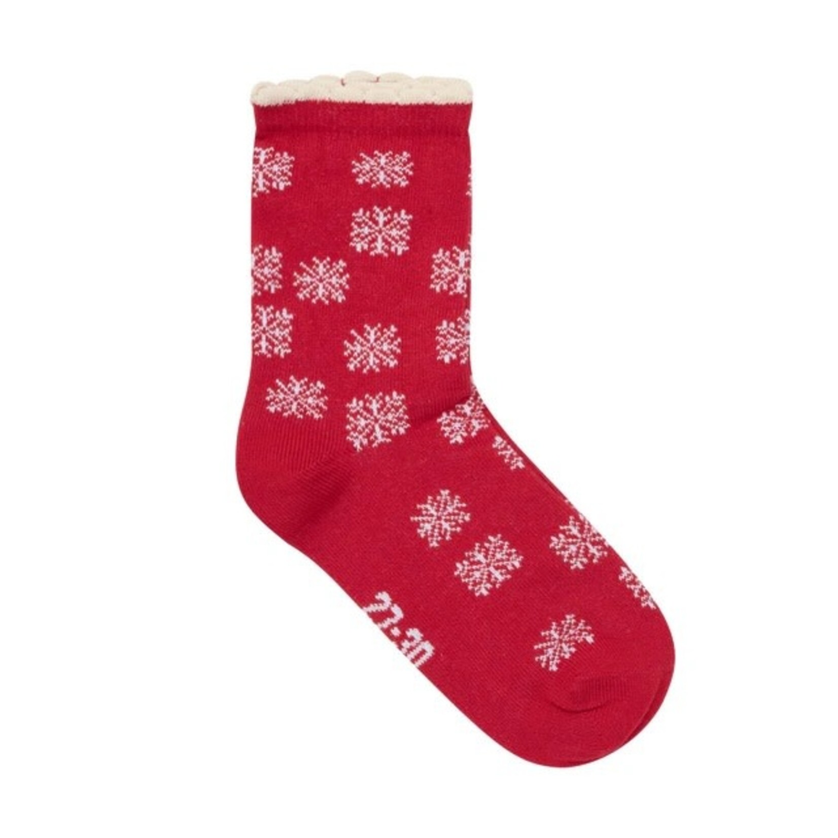 Minymo MINYMO -  Lot de 3 paires de chaussettes de Noël 'Flocons de neige rouge/Coeurs beige/Boules de noël bleu'