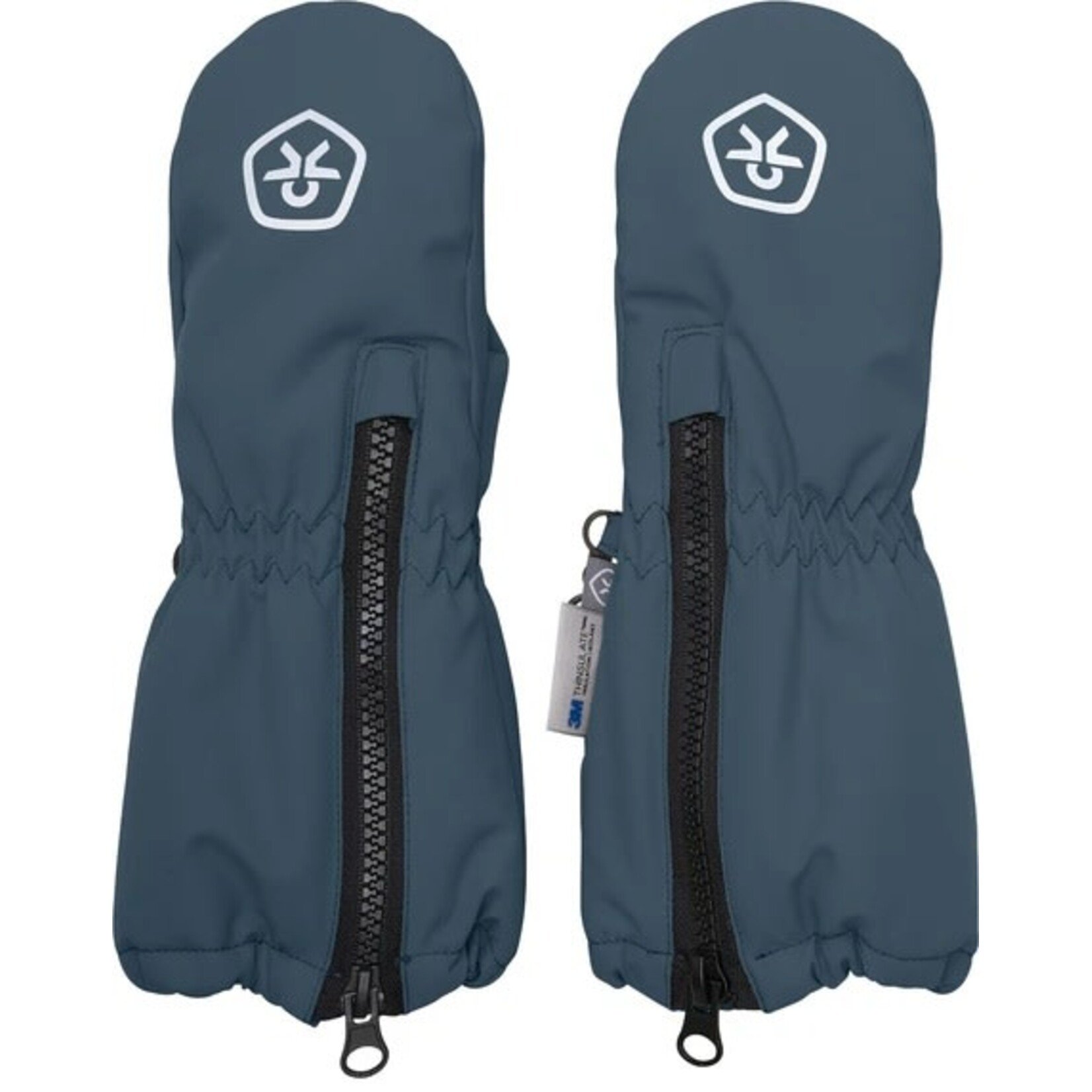 Color Kids COLOR KIDS - Mitaines d'hiver pour petits avec fermeture éclair - 'Stormy weather'