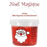 GOMMEE GOMMEE -  Seau Slime Moussante Pere Noël Rouge avec Mini figurine