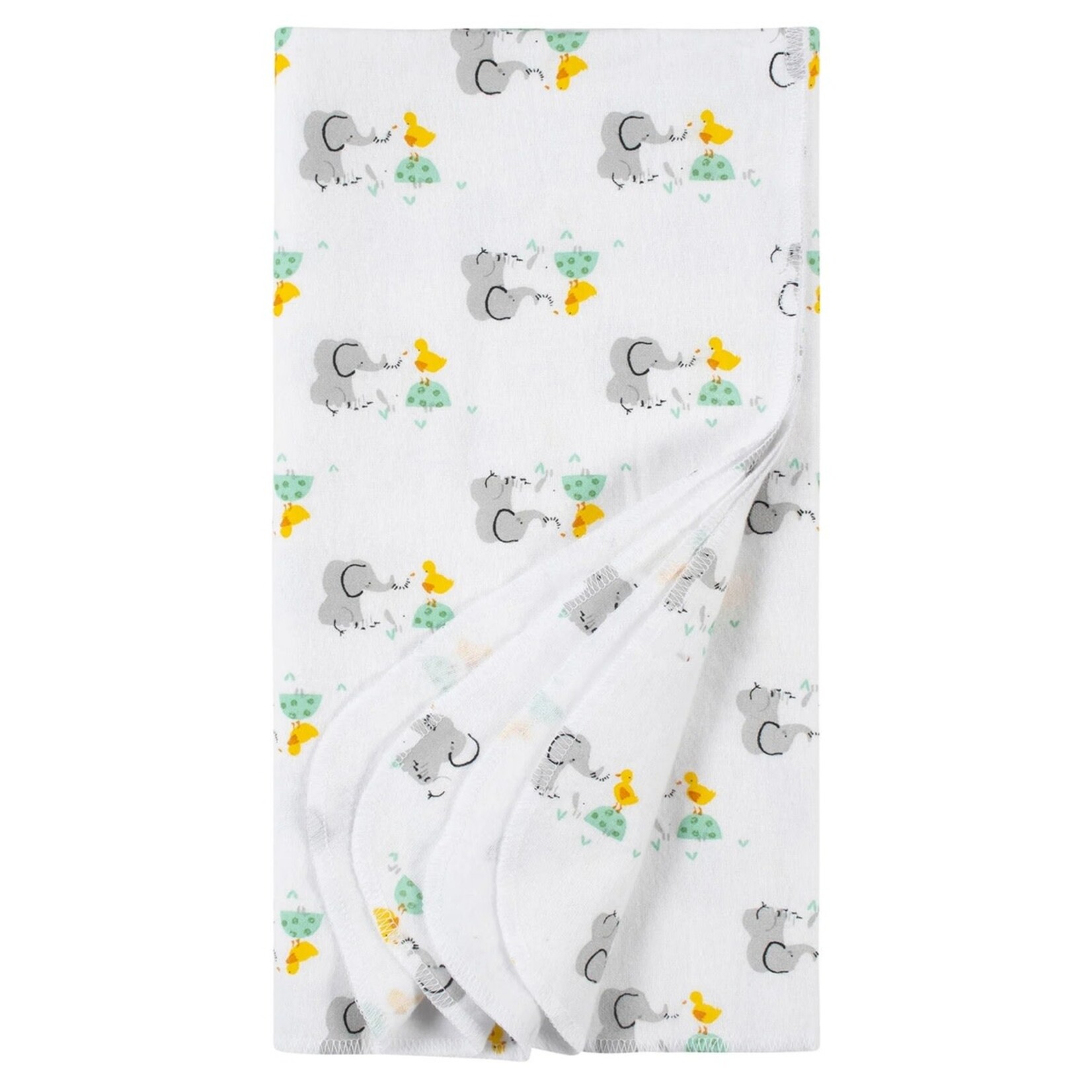 Gerber GERBER - Set of 4 flannel blankets - 'Baby Animals'