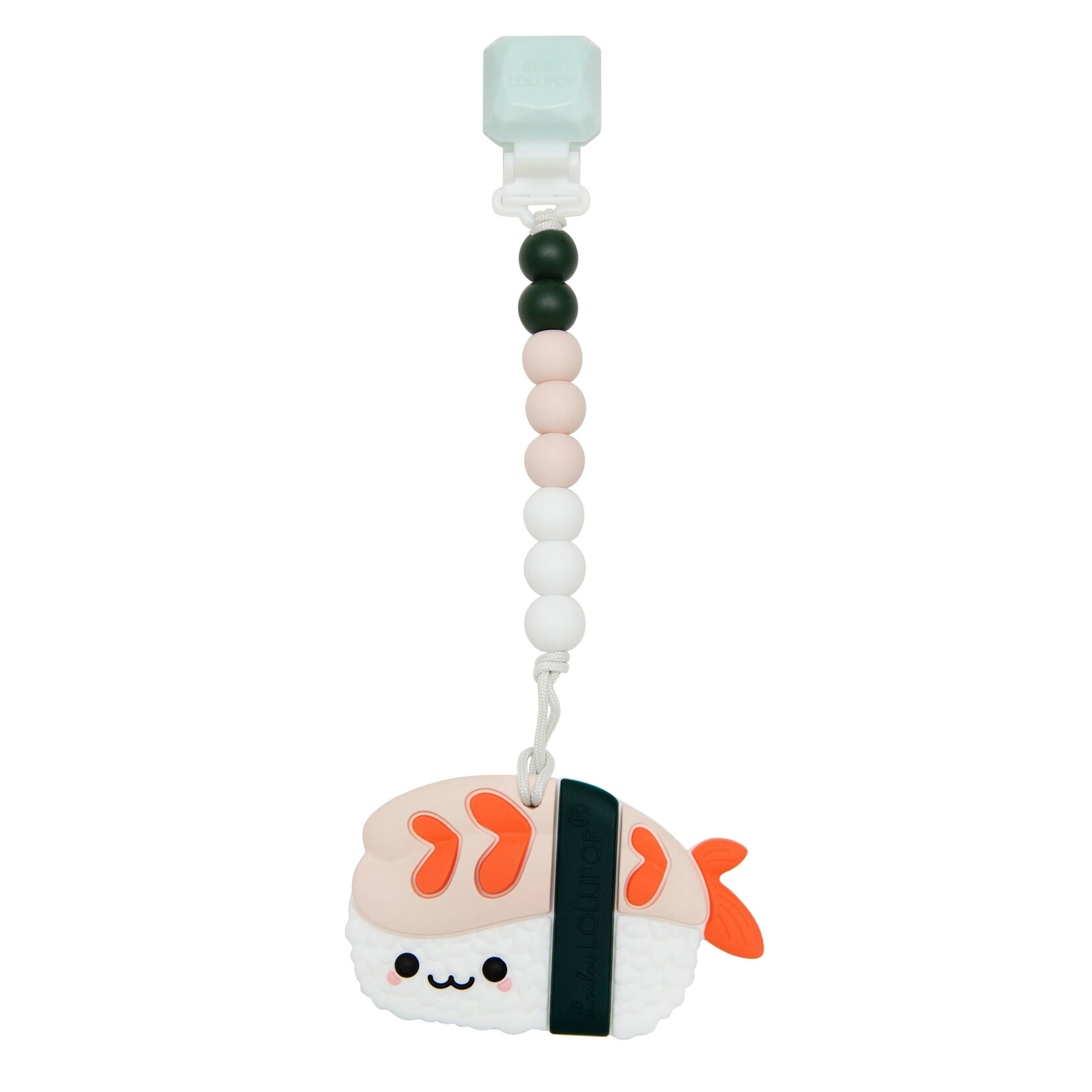 Loulou Lollipop LOULOU LOLLIPOP - Teething toy with clip - Shrimp Ebi