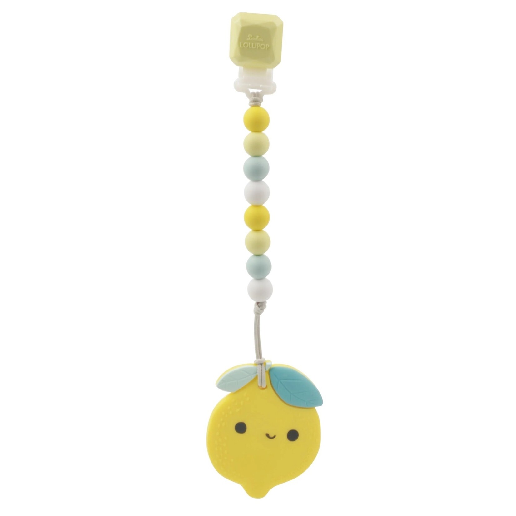 Loulou Lollipop LOULOU LOLLIPOP - Teething toy with clip - Lemon