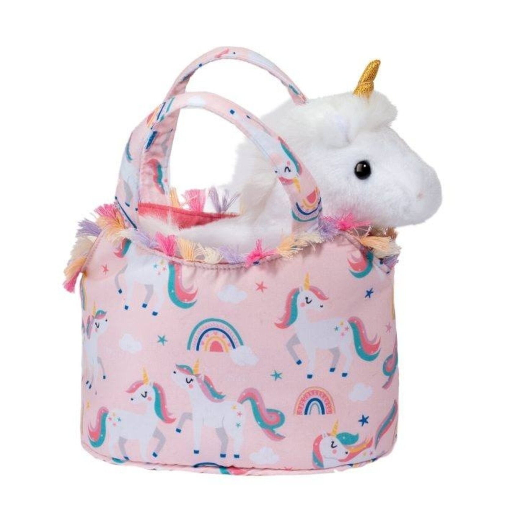 Douglas Cuddle Toys DOUGLAS - Peluche licorne avec sac de transport 'Unicorn Sky Sassy Sak'