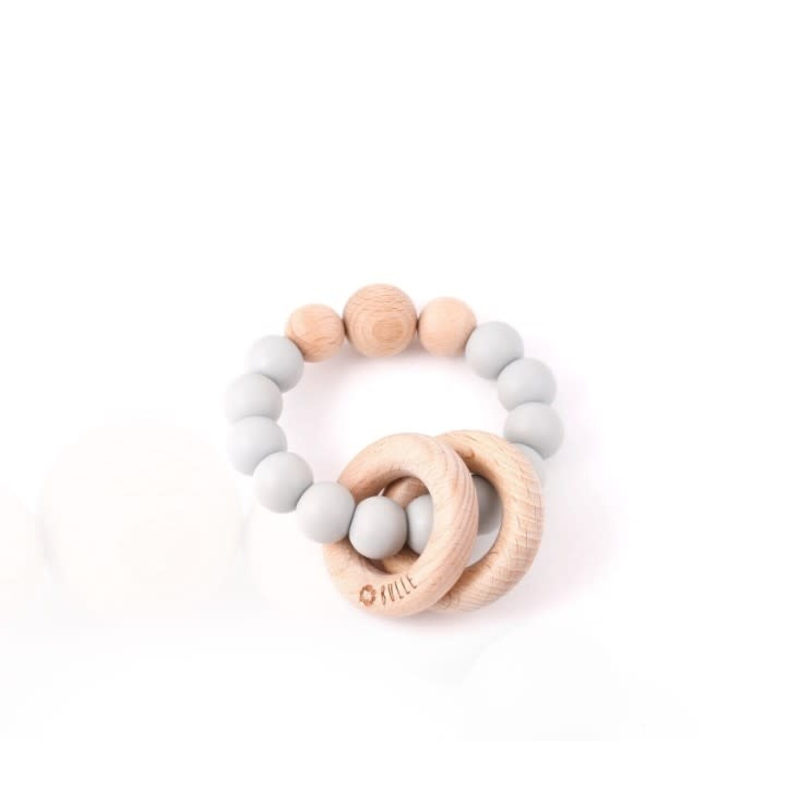 Bulle BULLE - Teething Toy-Rattle 'Clic Clac - Grey'