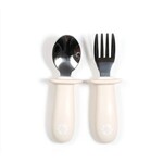 Bulle BULLE - Learning Spoon & Fork Set - Ivory