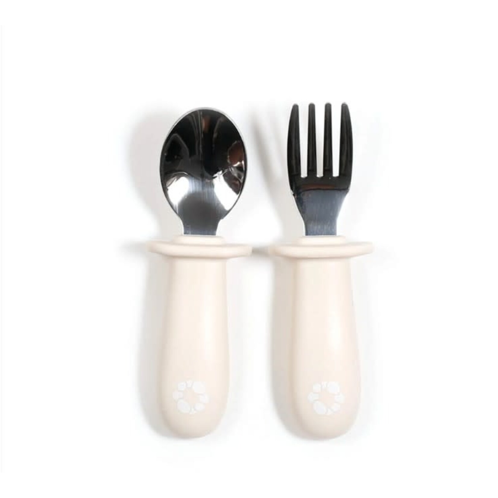 Bulle BULLE - Learning Spoon & Fork Set - Ivory