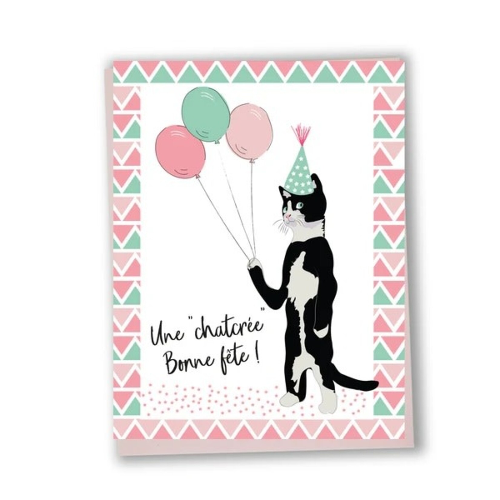 Lili Graffiti LILI GRAFFITI - Carte de souhait - Bonne Fête - Chatcrée bonne fête