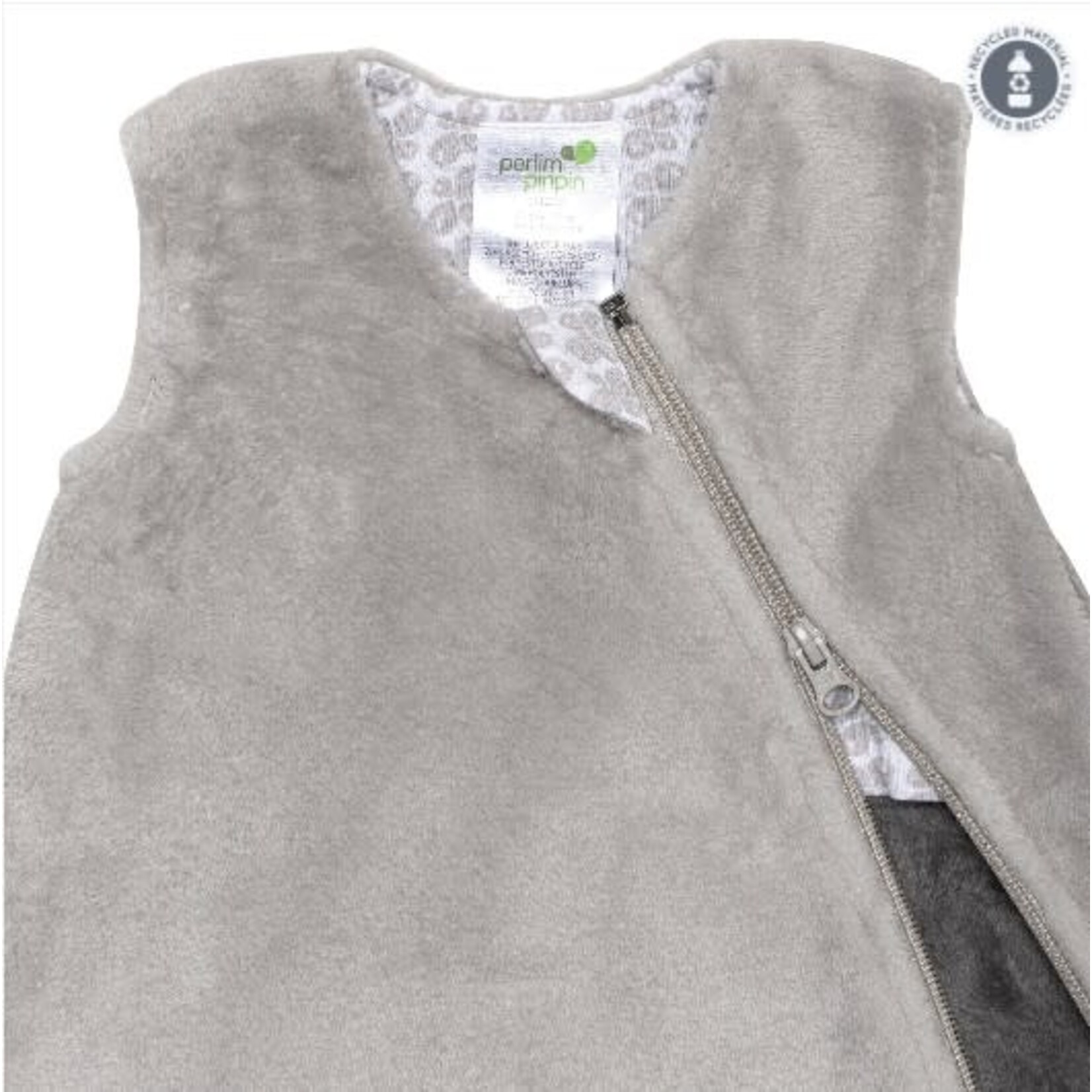 Perlimpinpin PERLIMPINPIN - Sac de nuit/gigoteuse  en peluche - Uni Taupe (1.5 togs)