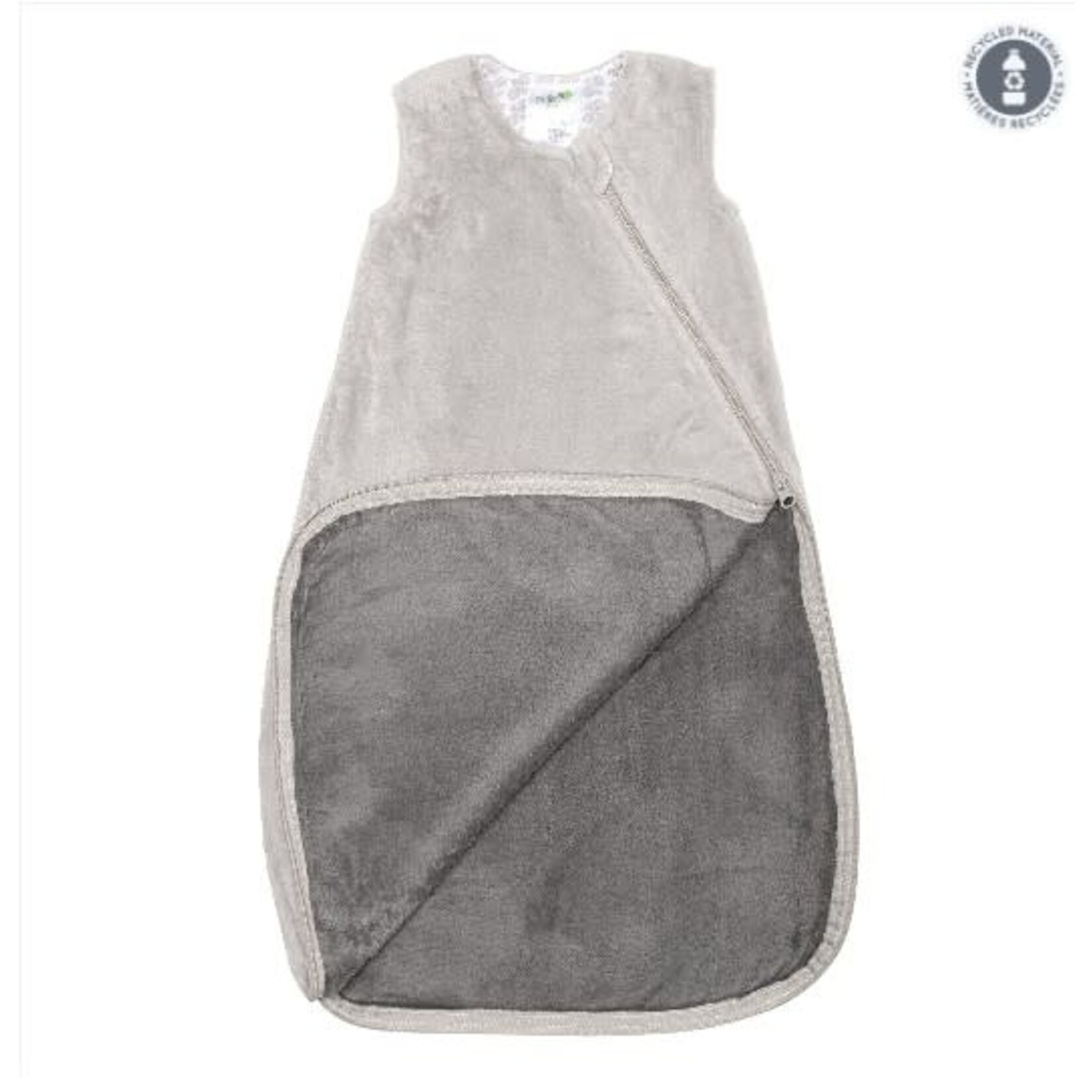 Perlimpinpin PERLIMPINPIN - Sac de nuit/gigoteuse  en peluche - Uni Taupe (1.5 togs)