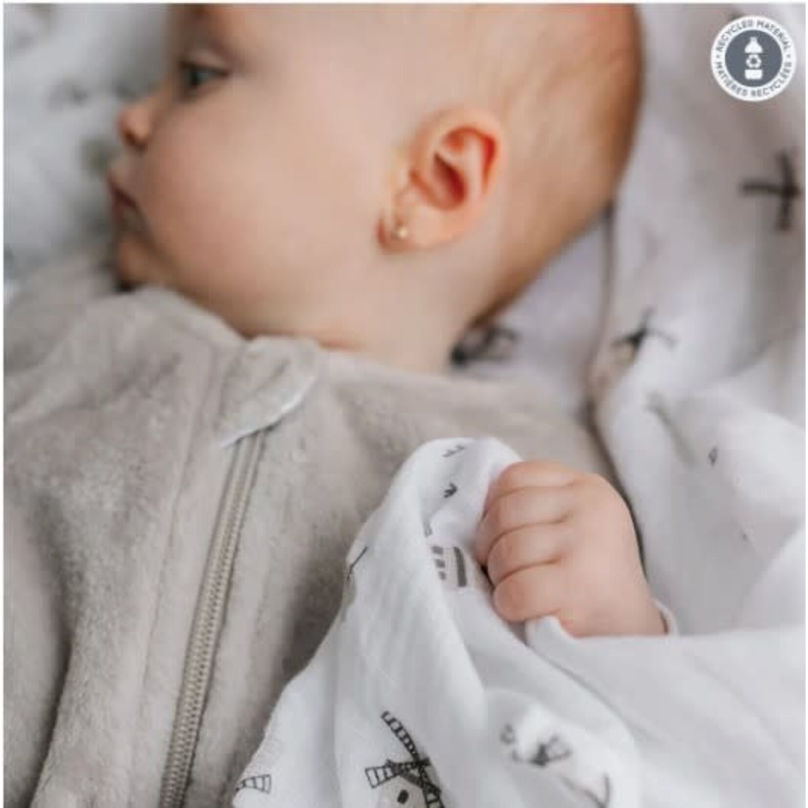 Perlimpinpin PERLIMPINPIN - Plush sleeping bag/nightgown - Plain Taupe (1.5 togs)