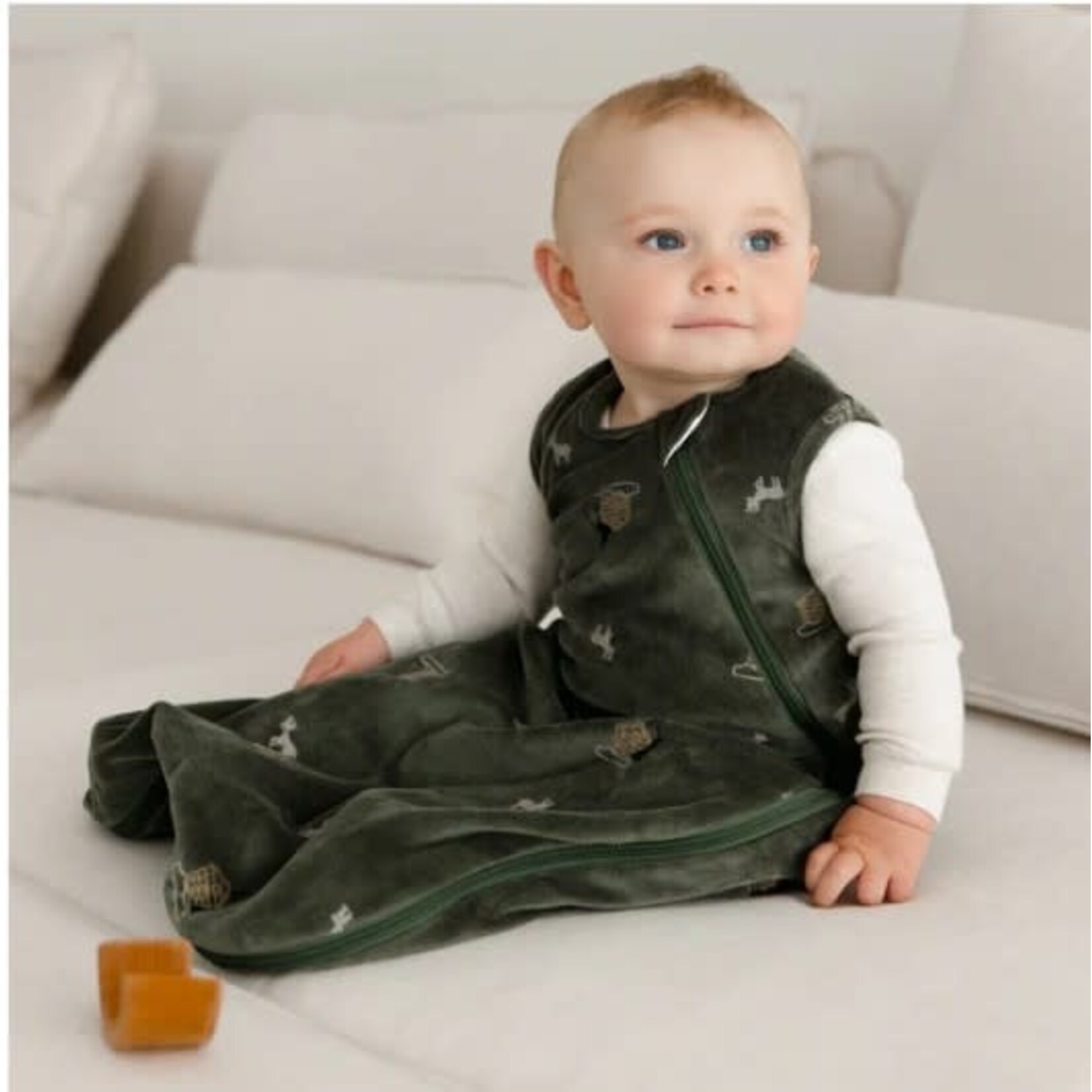 Perlimpinpin PERLIMPINPIN - Plush sleeping bag/nightgown - Forest (1 tog)