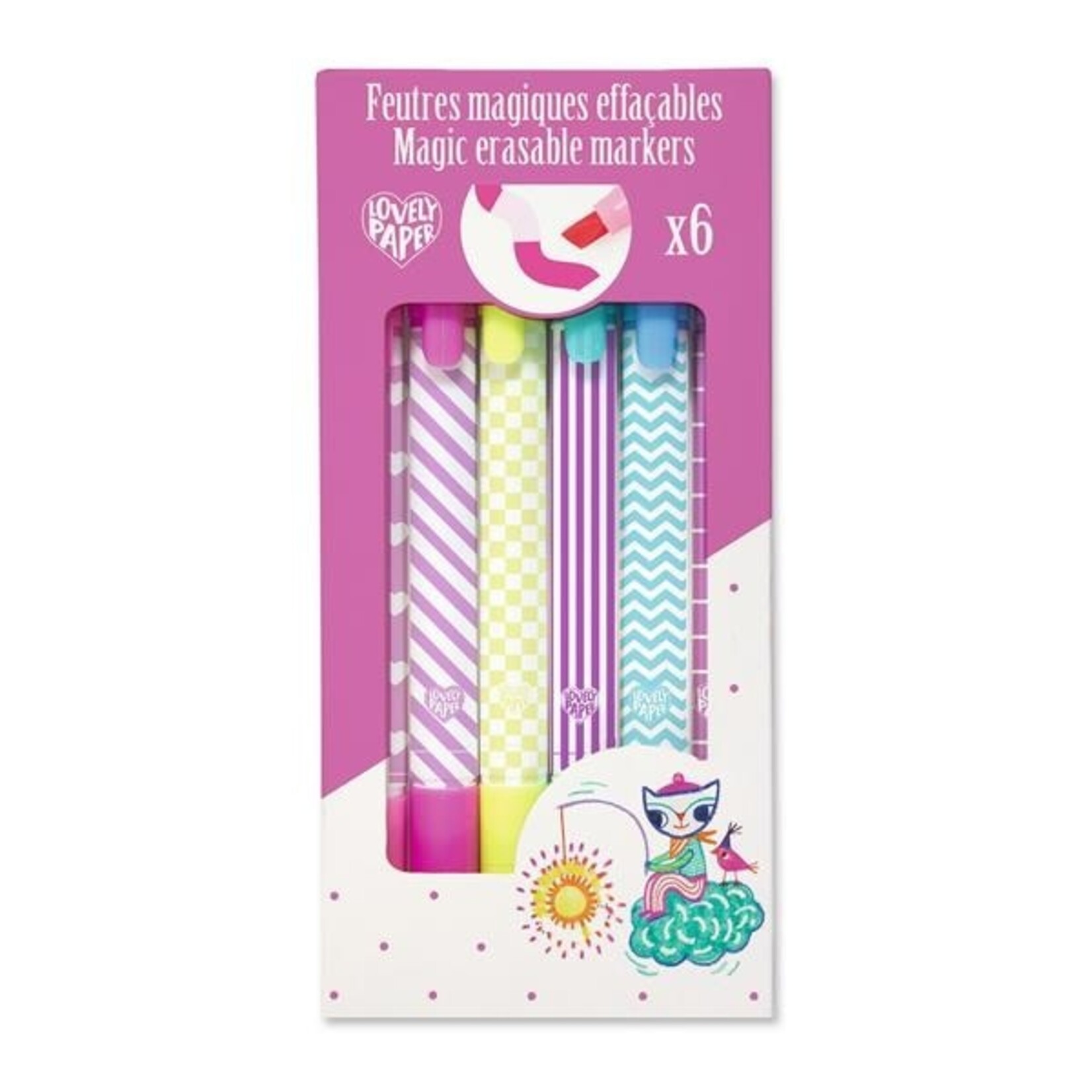 Djeco DJECO - 6 erasable magic markers