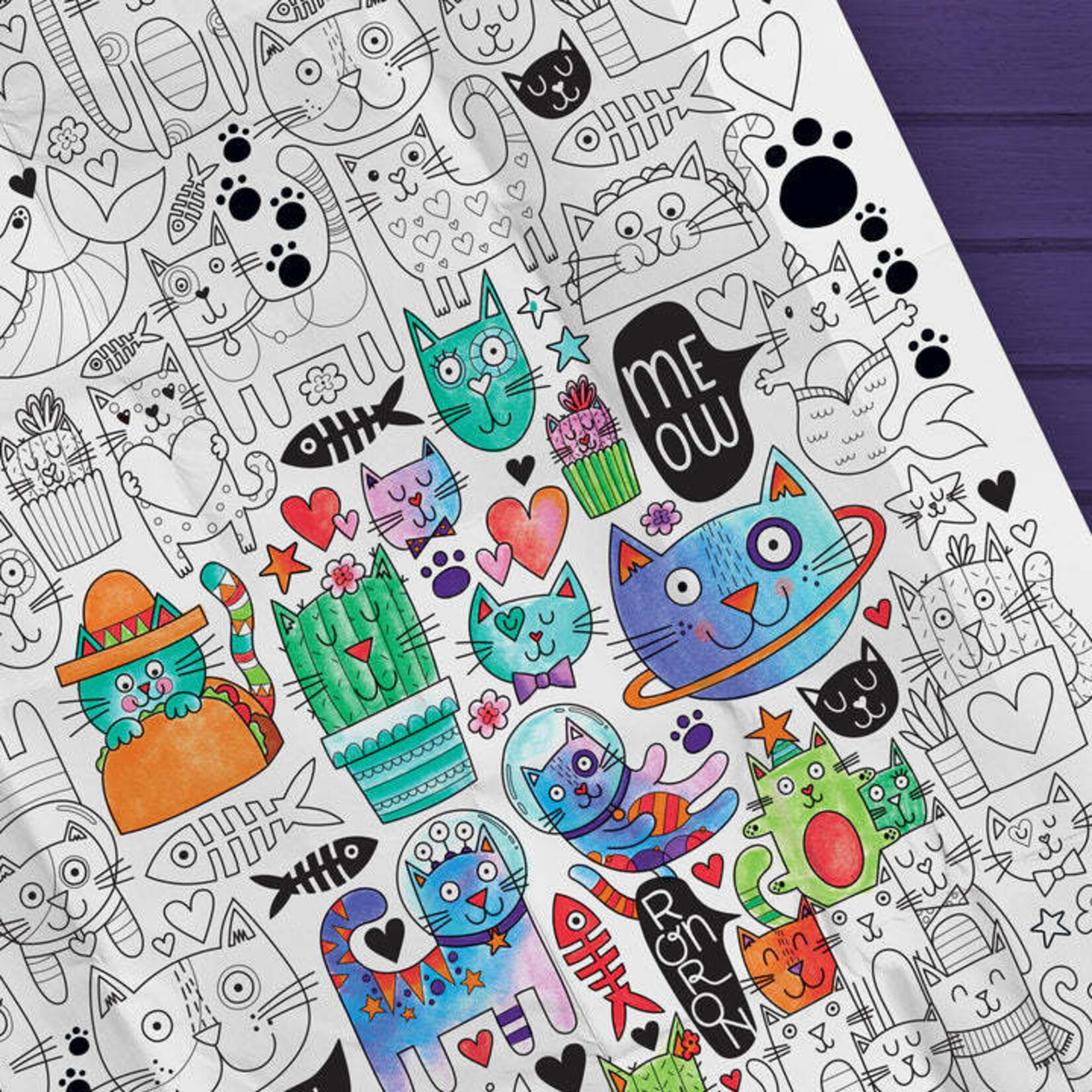 Pico PICO - Giant coloring poster - The kitties