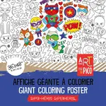 Pico PICO - Affiche géante à colorier - Les Super-Héros