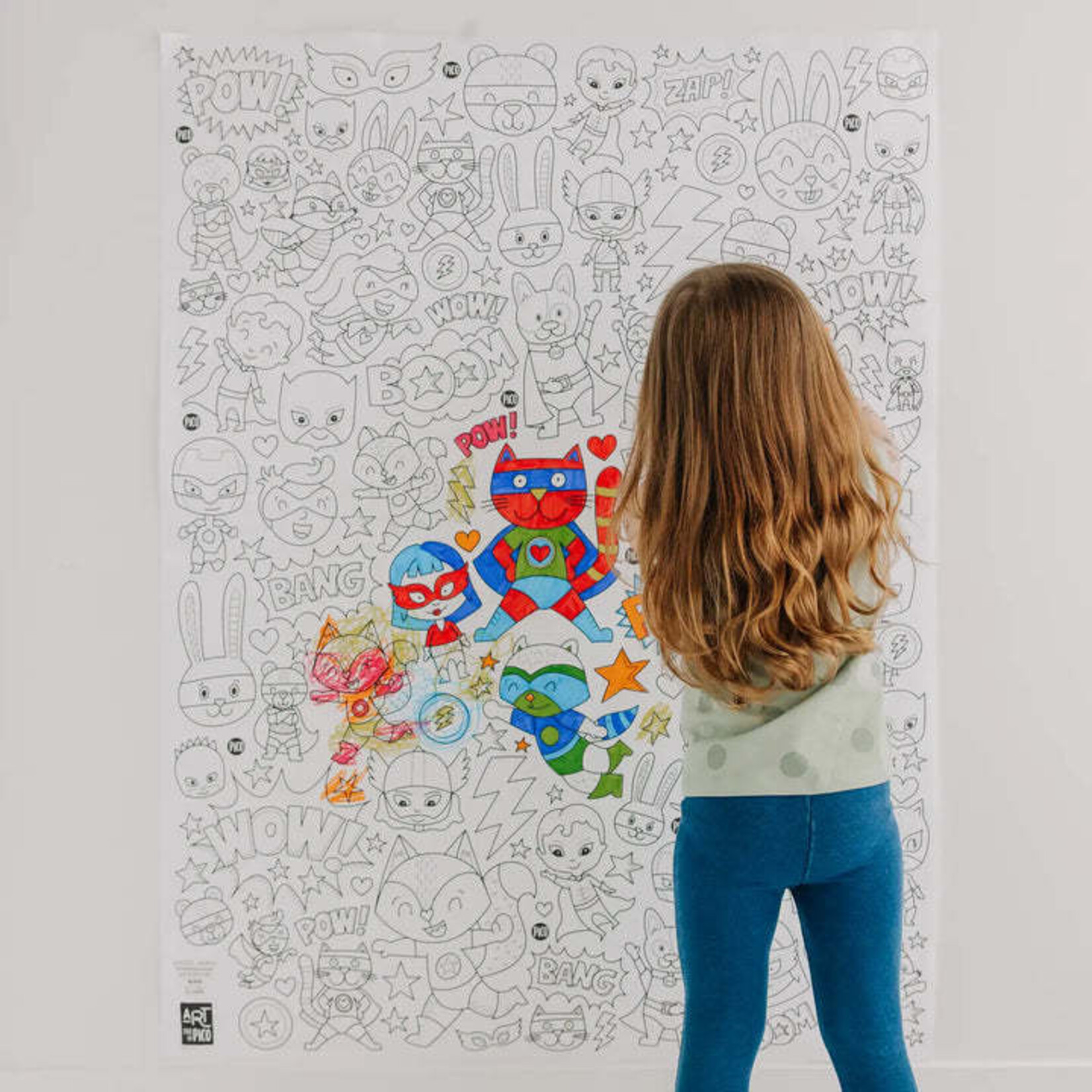 Pico PICO - Affiche géante à colorier - Les Super-Héros