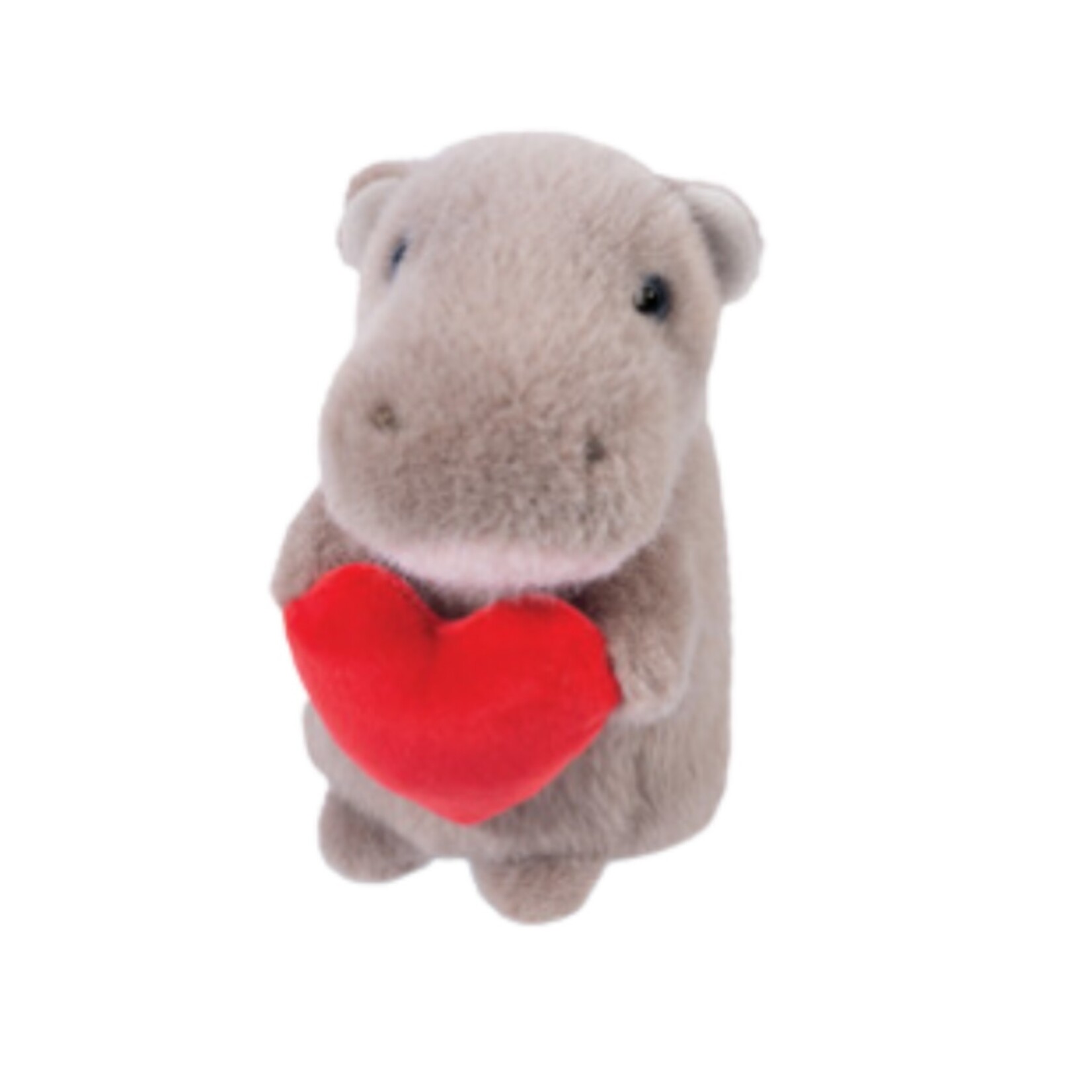 Douglas Cuddle Toys DOUGLAS - Peluche hippopotame de la Saint-Valentin avec coeur