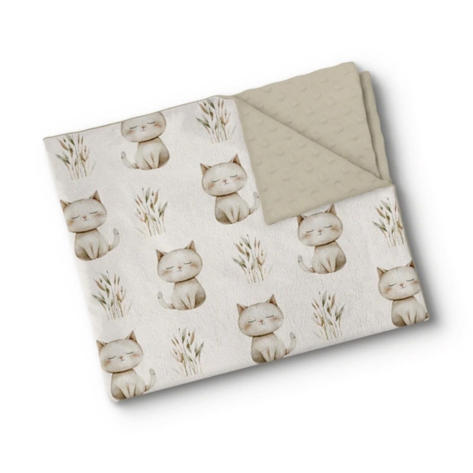 Olé Oops OLÉ OOPS - Couverture de Minky - Chaton-ron-ron