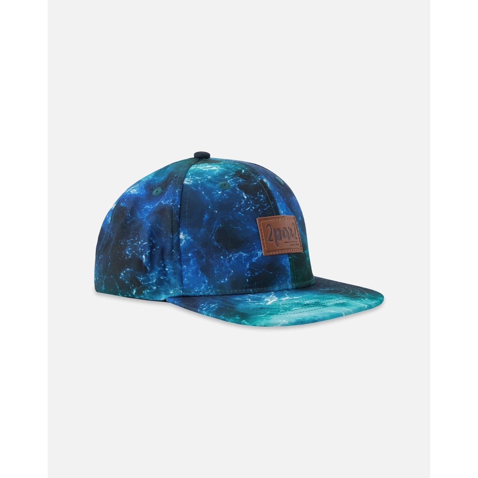 Deux par Deux DEUX PAR DEUX - Blue Cap with Wave Print