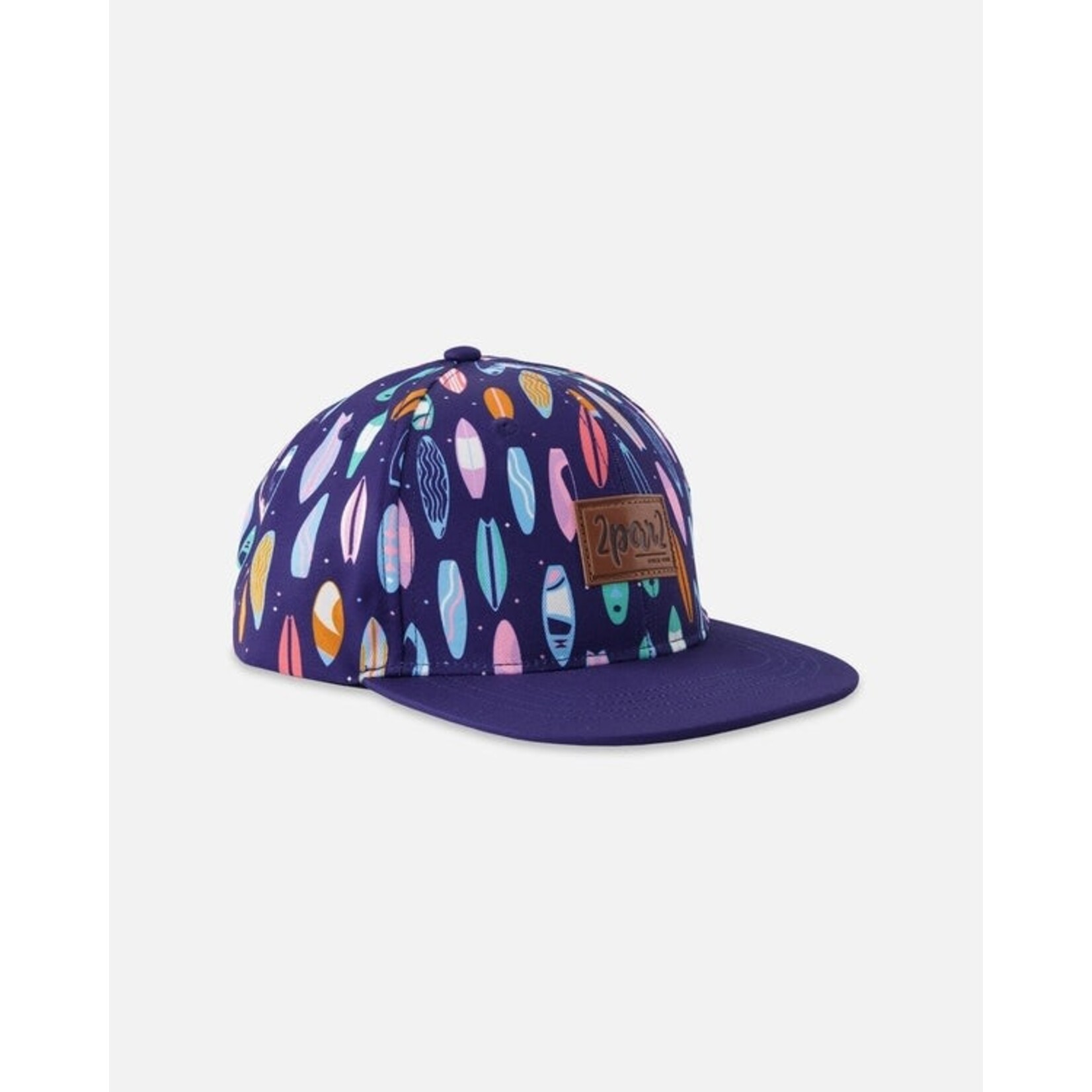 Deux par Deux DEUX PAR DEUX - Blue cap with surfboard print