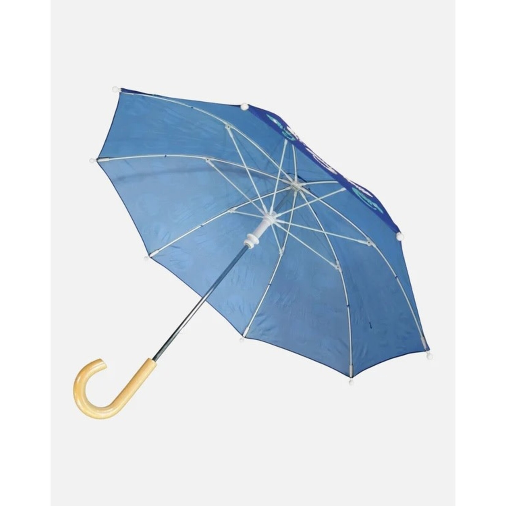 Deux par Deux DEUX PAR DEUX - Parapluie à changement de couleur, bleu imprimé caméléons 'Brise du Printemps'