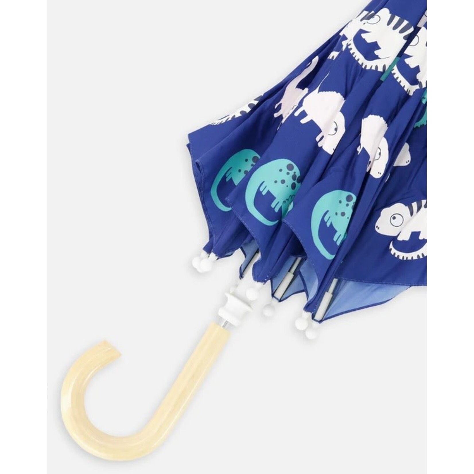 Deux par Deux DEUX PAR DEUX - Parapluie à changement de couleur, bleu imprimé caméléons 'Brise du Printemps'