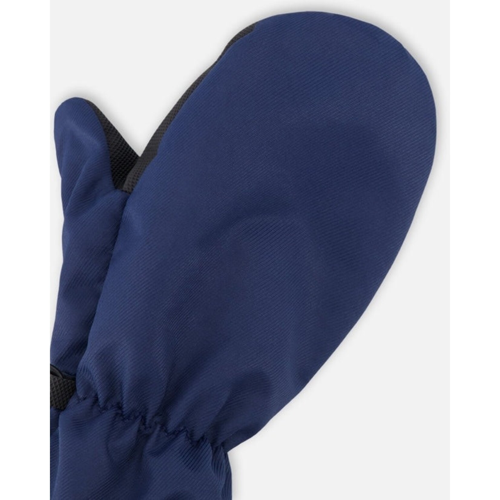 Deux par Deux DEUX PAR DEUX - Mid-season mittens in navy blue recycled polyester 'Brise du Printemps'