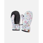 Deux par Deux DEUX PAR DEUX - Mid-season mittens in recycled polyester with a mini floral print 'Brise du Printemps'