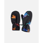 Deux par Deux DEUX PAR DEUX - Mitaines mi-saison en polyester recyclé Imprimé dinosaures 'Brise du Printemps'