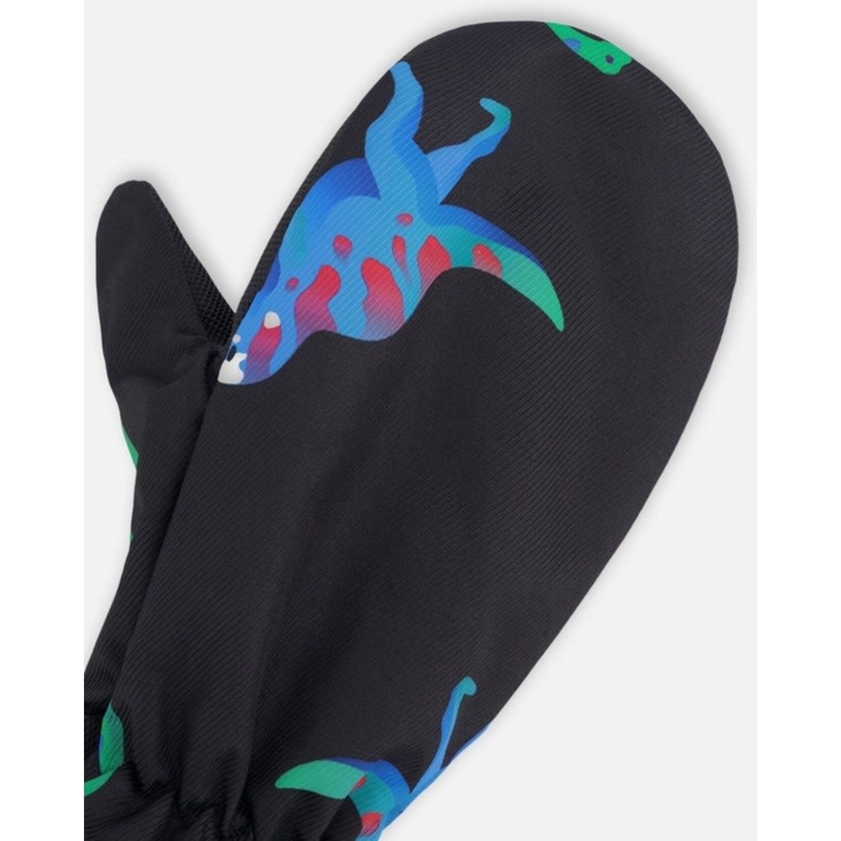 Deux par Deux DEUX PAR DEUX - Mitaines mi-saison en polyester recyclé Imprimé dinosaures 'Brise du Printemps'