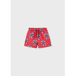 Mayoral MAYORAL - Red Swimsuit Shorts with 3D Robots