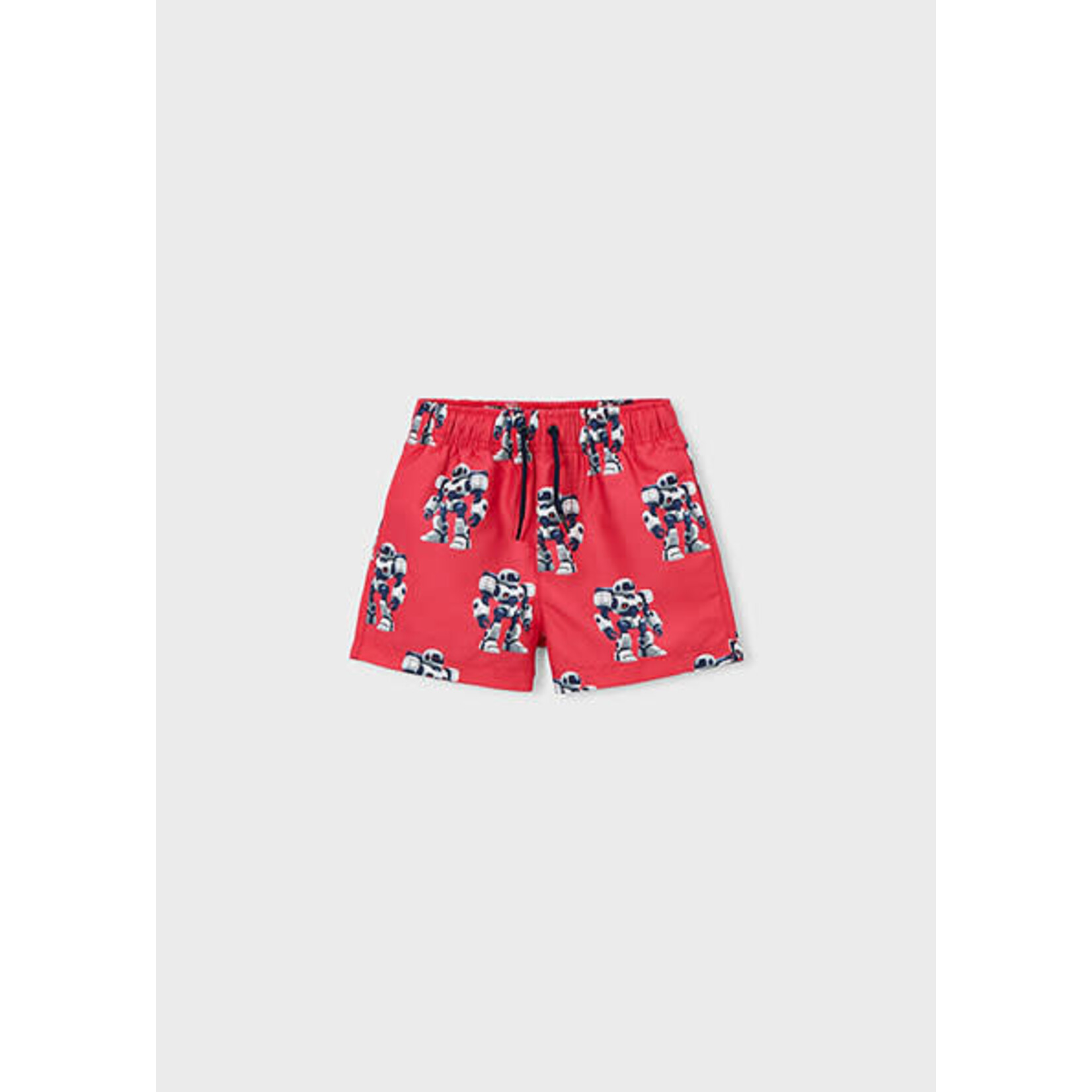 Mayoral MAYORAL - Short de maillot de bain rouge avec robots 3D