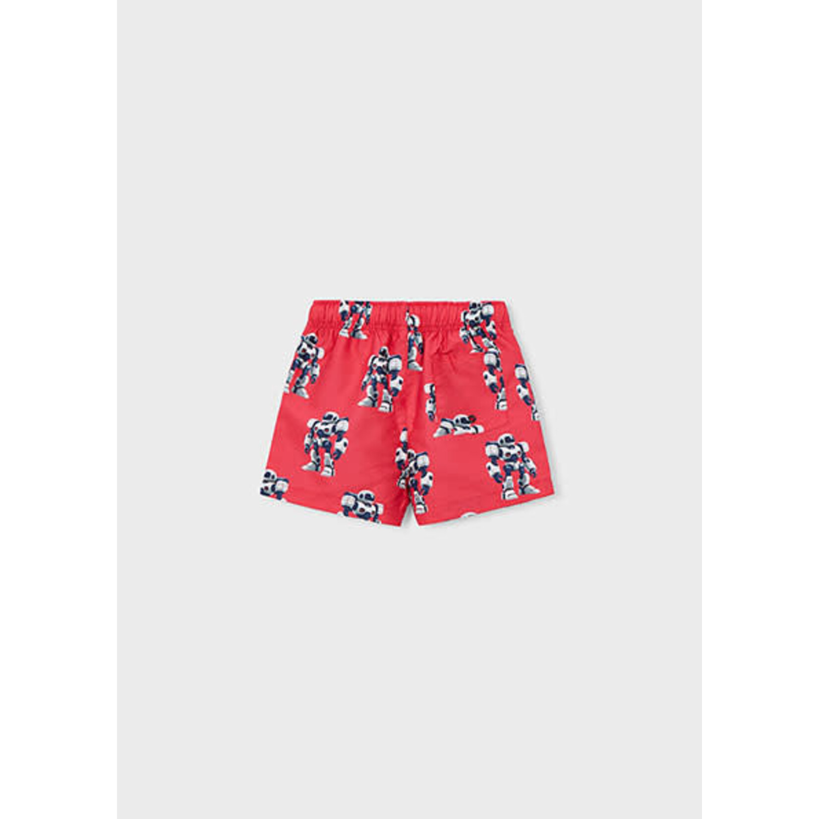 Mayoral MAYORAL - Short de maillot de bain rouge avec robots 3D
