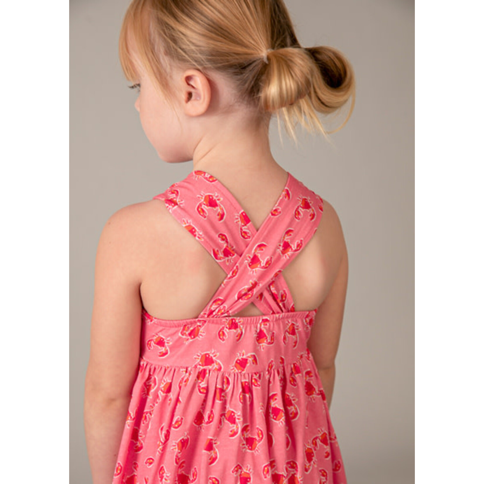 Mayoral MAYORAL - Robe rose avec imprimé de crabes