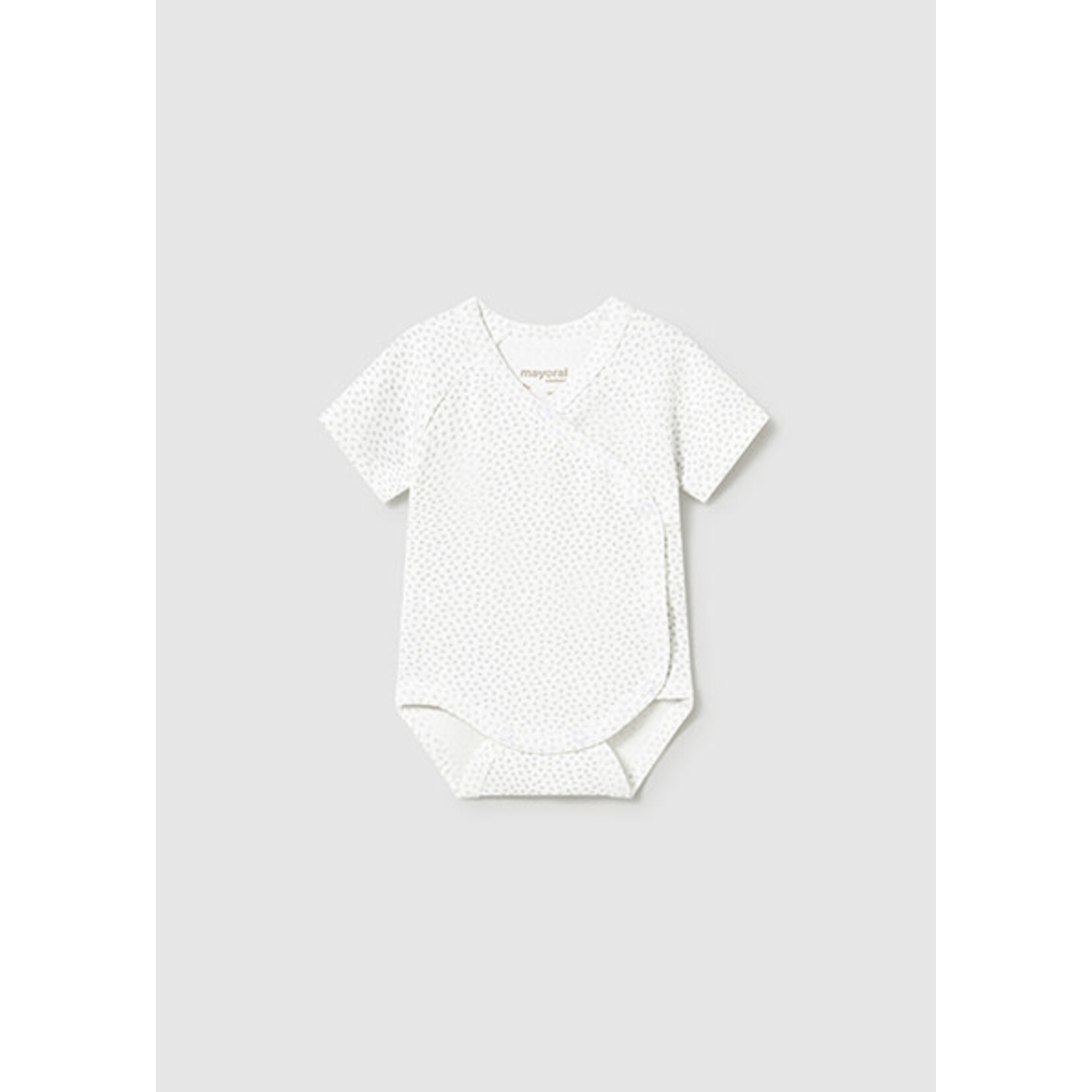 Mayoral MAYORAL - White diaper cover with grey duck paw prints